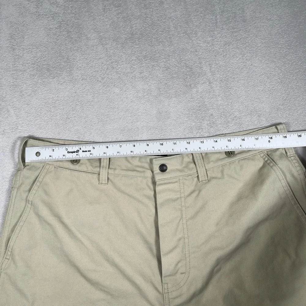 Filson Mens Size 38 Canvas Utility Chino Shorts Button Fly Suspender Buttons